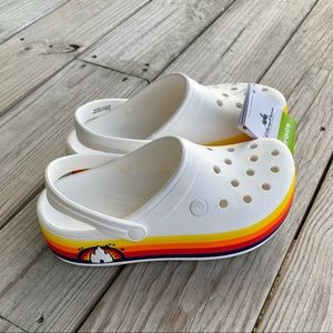 New Disney Crocs Retro Rainbow Platform Sole